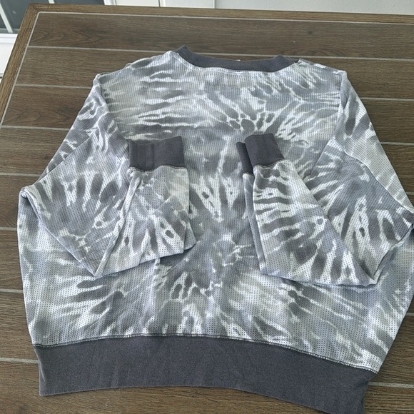 Victoria's Secret Gray Crewneck Sweater with Tie-Dye Pattern - Picture 4 of 4